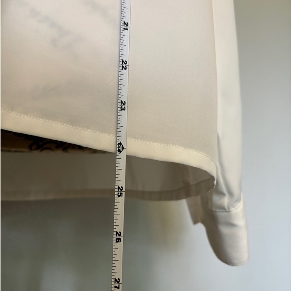 Women’s White Embellished Lapel Button Up - Baxter & Wells Approx Medium (6-8) - Picture 11 of 12